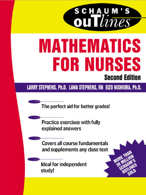 Title details for Mathematics for Nurses by Larry J. Stephens - Wait list